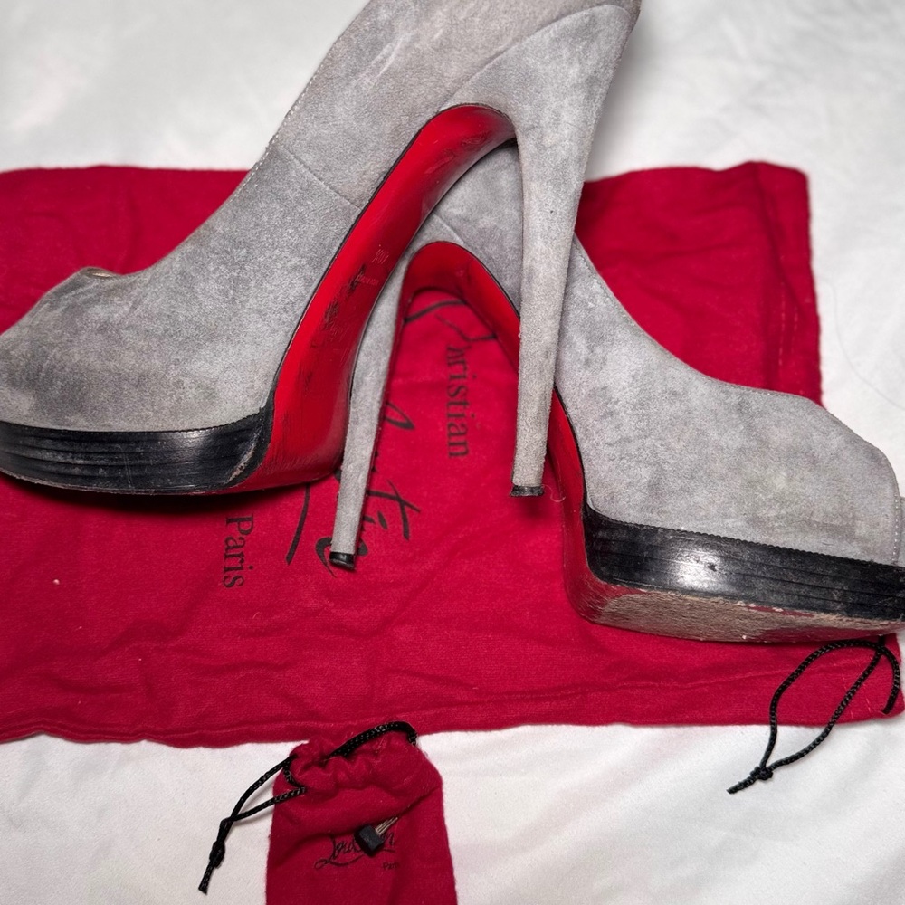 Christian Louboutin Gray Women's Shoes - Picture 4 of 7